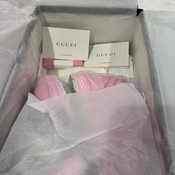 Gucci Rython Mystic Cat Pink Womans Guarunteed Authentic Size 4 Us - Picture 15 of 16